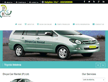 Tablet Screenshot of divyatravel.com